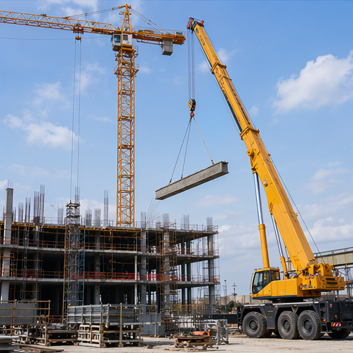 Gantry crane for outdoor material handling