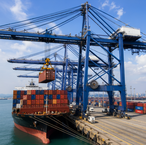 Port crane for container and marine handling
