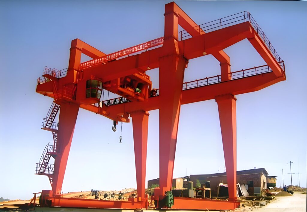 MG Double Girder Gantry Crane with Hook | Heavy-Duty Outdoor Lifting